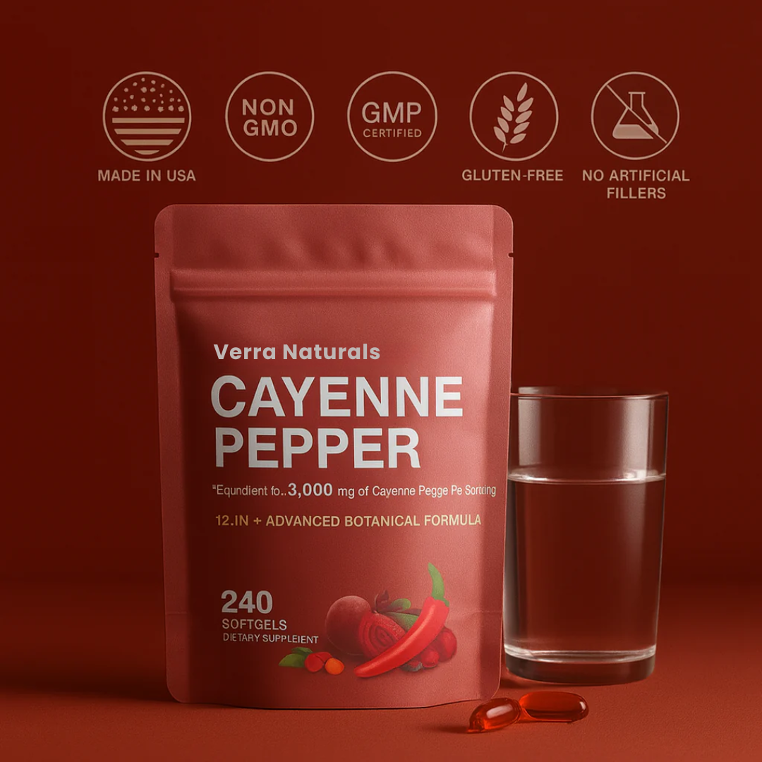 VerraNaturals Cayenne Pepper Softgels