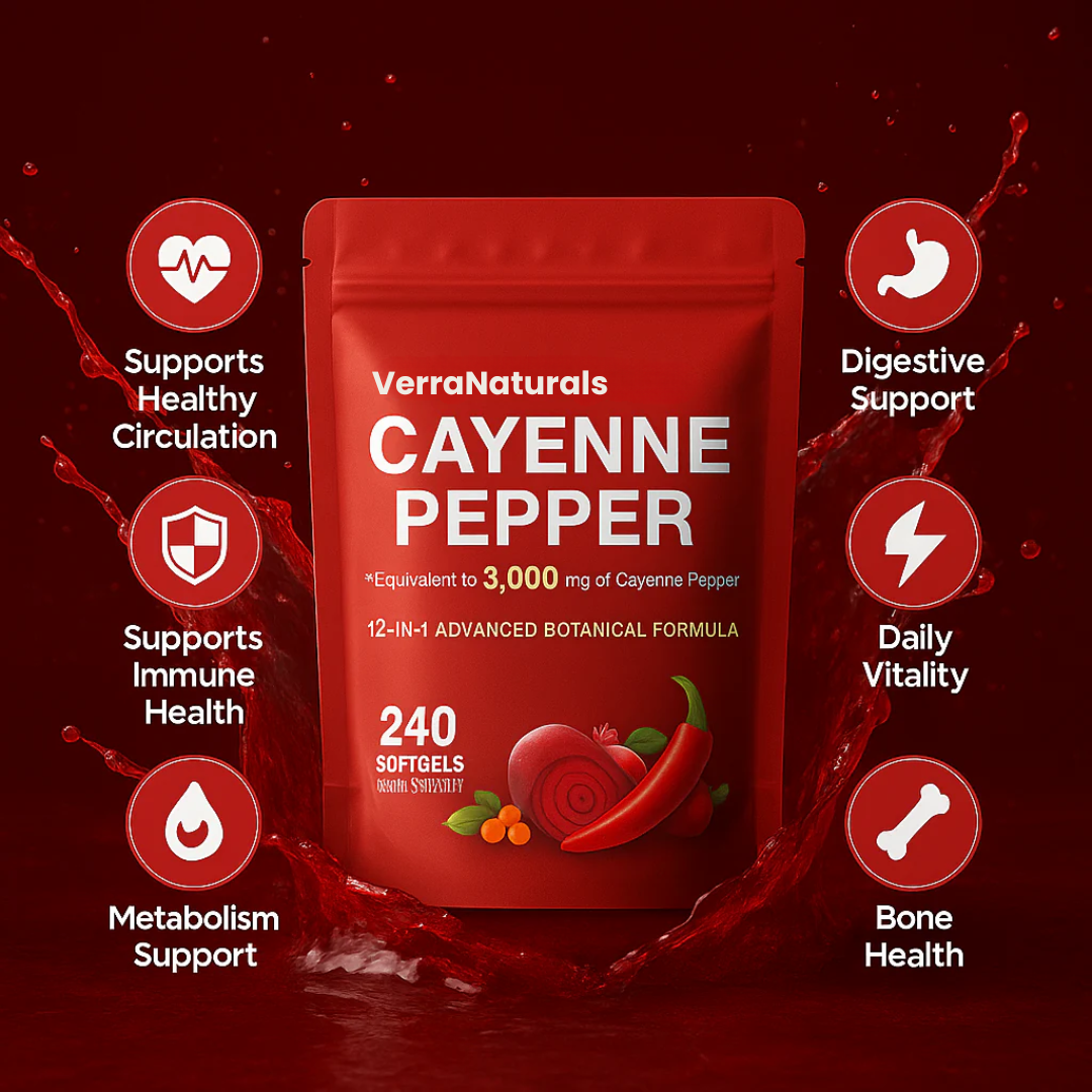 VerraNaturals Cayenne Pepper Softgels