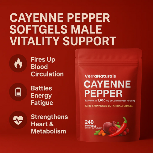 VerraNaturals Cayenne Pepper Softgels