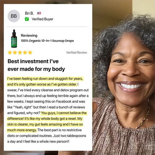 VerraNaturals 100% Organic 10 in 1 Soursop Extract Drops