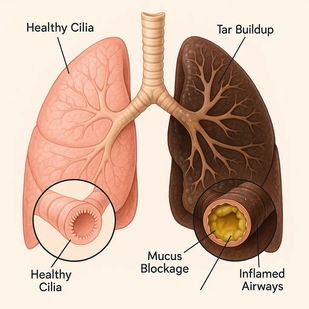 Your Airways Are Clogged with Tar and Mucus